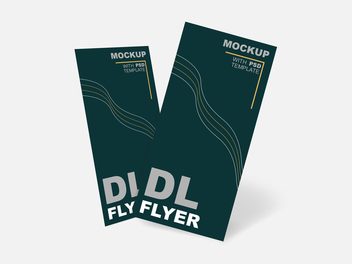 A6, DL, A5 and A4 promotional flyer examples