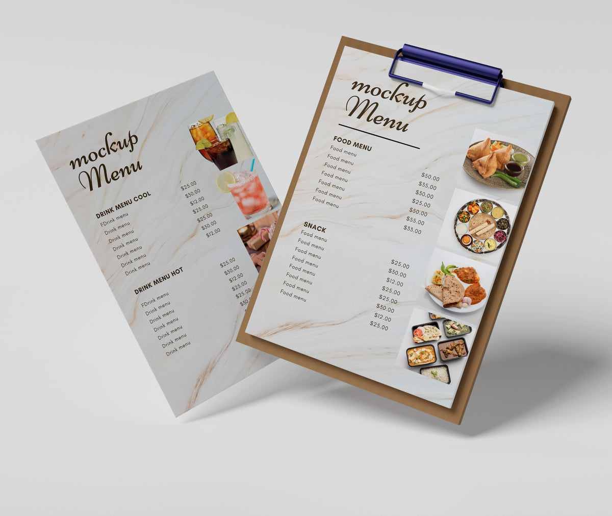 Full-colour restaurant menu printing